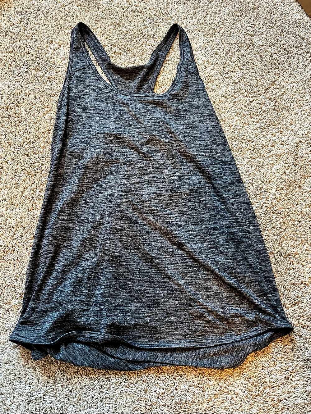 lululemon Twist Tank Gray Athletic Tank Top